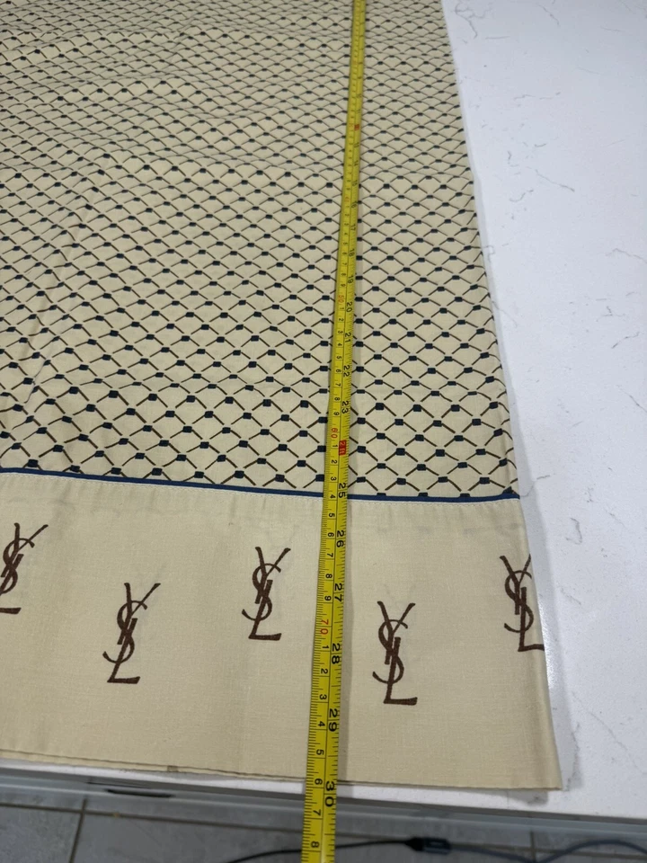 Funda de almohada estándar vintage Utica Yves Saint Laurent YSL rara 1979 Foto 3 de 4