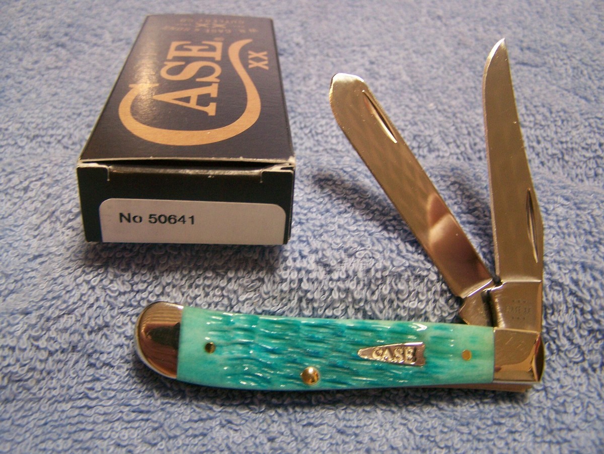 CASE XX SKY BLUE CRANDALL JIGGED BONE MINI TRAPPER 50641