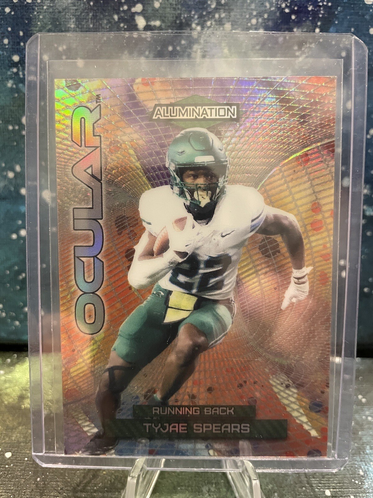 Tyjae Spears Wild Card Alumination Draft Ocular Autographs #AO47 Base
