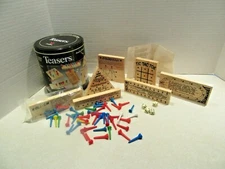 1993 Vintage Cardinal Sport Teasers 7 Brain Teasers Premier Edition Metal Tin