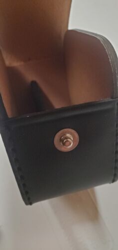 Custodia per obiettivo Canon in pelle vintage piccola 3" circa Accessori obiettivo fotocamera retrò - Foto 3 di 3