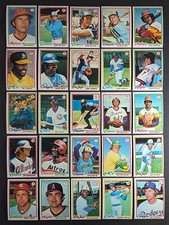 1978 Topps Baseball Set Break 25 Cards