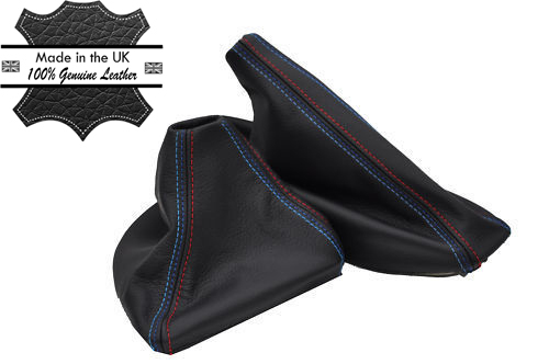 Copriguanti In Pelle Per Leva Cambio E Freno A Mano Ford Transit Connect 2002-2009 - Nero, Doppia Cucitura