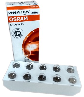 W16W OSRAM Original Spare Part 12V 16W 10er Set 921