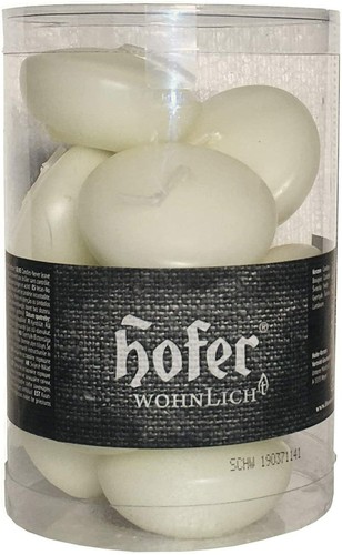 Hofer Candele Galleggianti - 40 Pezzi - Durata 3-4h, 5 cm - 4X Set di 10 Pezzi - Foto 2 di 4