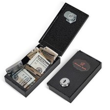 Pocket Sized Winner Bank Metal Mini Lock Box Portable Cash Box Money Safe