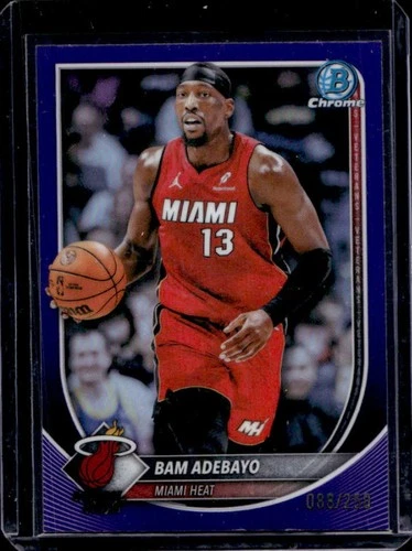 2025-26 Bowman Bam Adebayo Chrome Purple Refractor #/250 Heat
