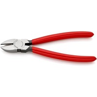 Seitenschneider L.180Mm Kopf Pol.Ku.-ÜBerzug Knipex