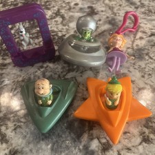 Vintage 1989 Wendy's Kids Meal The Jetsons Space Gliders Complete Set of 4 Toy