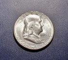 Gem BU 1954-S Franklin Half Dollar