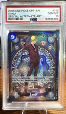 ONE PIECE SANJI SP FIST OF DIVINE SPEED OP11-119  SEC PSA 10 OP06-119