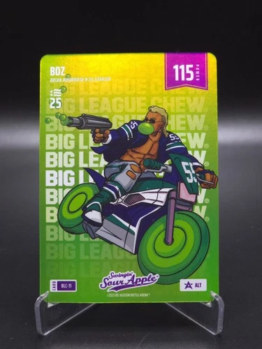 Boz "Brian Bosworth" Bo Jackson Battle Arena Big League Chew Alt Green NSCC SP