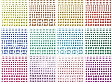 Rhinestones Set of 4 Sheets Self Adhesive Various Sizes
