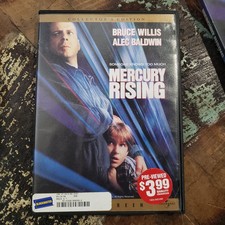 Mercury Rising Collectors Edition DVD 1998 Excellent Blockbuster Bruce Willis