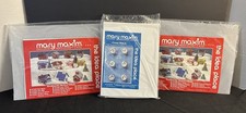 2 Mary Maxim Christmas Exclusive Needlecraft Kits  1 Cross Stitch Kit