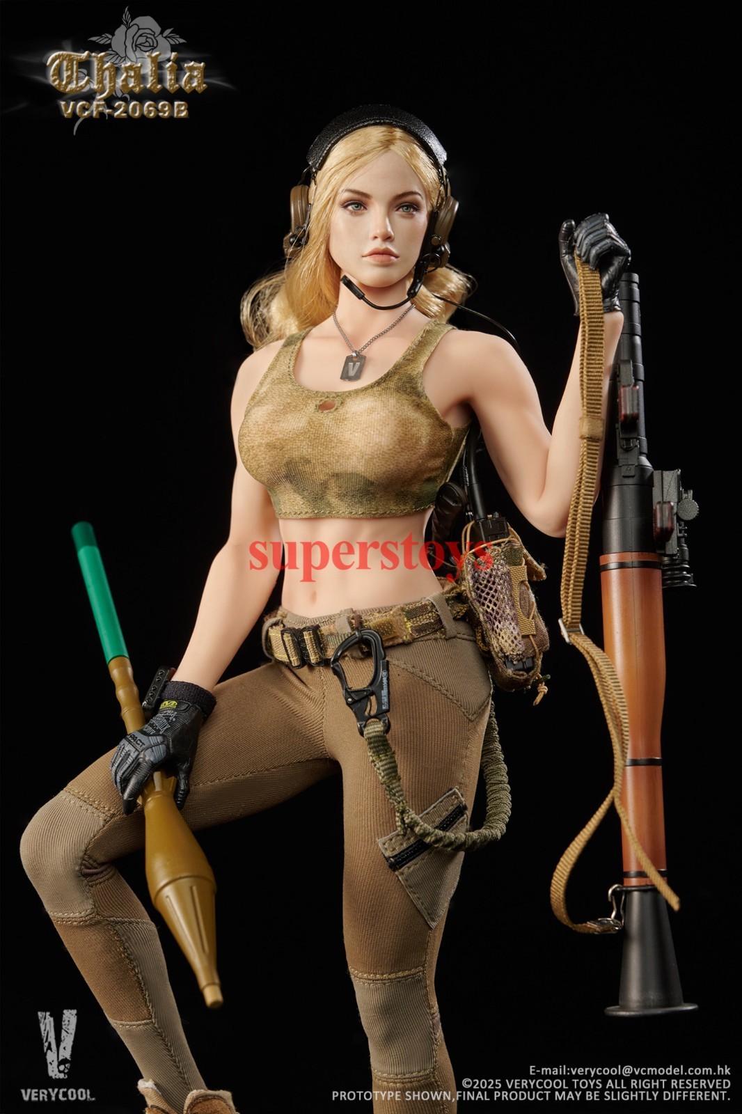 Presale VERYCOOL VCF-2069B 1/6 Desert Female Soldier Thalia Action Figure Model