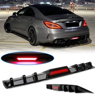 For Mercedes-Benz CLS500 CLS550 CLS53 CLS63 Rear Bumper Diffuser Lip+Tail Light - Image 1 of 4