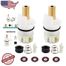 Delta Faucet Stem Repair Kit: 2pk Brass w/RP24096 Cartridge, Seats  Springs