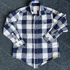 Tommy Bahama Flannel Shirt Youth Boys S 5/6 Plaid Button Down Basic Heavy Cotton