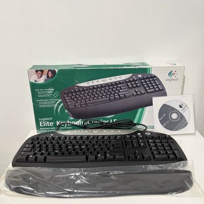 Logitech Elite Keyboard LE Black Silver Wired PS/2 Multimedia 967487-0403
