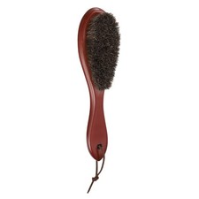 Shoe Cleaning Brush 9"x2" Beech Wood Horsehair Boot Polish Brushes, Brown