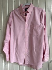 Stafford Wrinkle Free Oxford Shirt Men s 16 34/35 Pink Button Down New No Tag