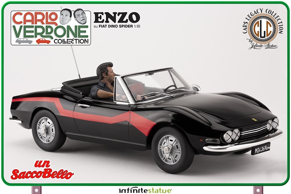 Infinite Statue Cars Legacy Collection Enzo on Fiat Dino Spider