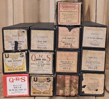 Player Piano Rolls Lot of 13 Early 1900's Antique Vintage