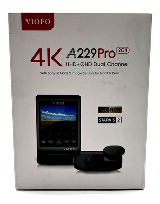 Viofo 4K A299 Pro UHD+QHD Dual Channel Front & Rear Dash Cam Brand New
