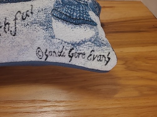 Vintage Wandteppich Weihnachten Kissen Come All Ye Faithful Sandi Gore Evans Schneemann - Bild 5 von 7