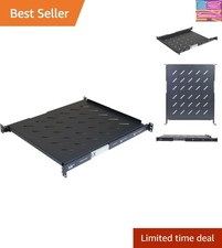 Durable 19-Inch Sliding Rack Shelf with Adjustable Depth for Tech Professionals