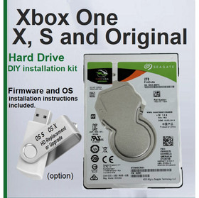 Xbox One 2TB Internal Hard Drive X, S and Original Xbox USB OS installation Kit