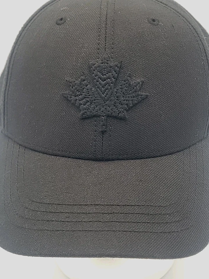 Gorra de béisbol Roots Modern Leaf negra Snapback mezcla de lana de arce canadiense OS Foto 3 de 4