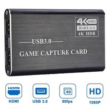 4K 1080p 60fps HDMI to USB 3.0 Video Capture Card Game Live Stream Screen Record