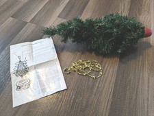 Vtg 1996 Avon Christmas Is Coming Musical Advent Tree, Instructions,Garland Only