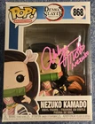 DEMON SLAYER - NEZUKO KAMADO - #868 FUNKO POP - SIGNED BY ABBY TROTT - JSA