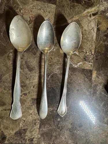 3 Sterling Silver Spoons 5” International Silver,R Wallace & Sons,Unk 43.1 Grams