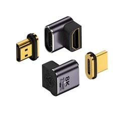 For HDTVs HDMI-Compatible 2.1 8K HD Cable Adapter Magnetic Connectors