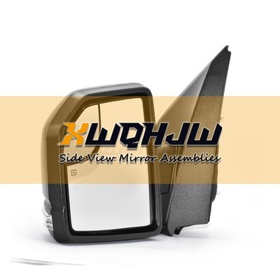 Tow Mirror Fits 2015-2018 Ford F150 Power Heated+LED Signal Black 8Pin