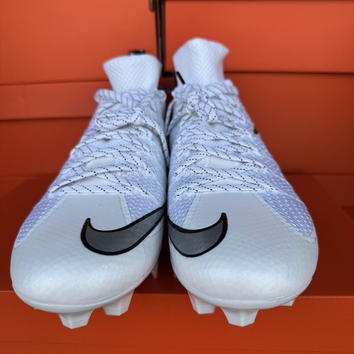 Nike Men 9.5 Vapor Edge 360 Untouchable Flyknit Football Cleat White FQ0235-102 - Picture 2 of 12