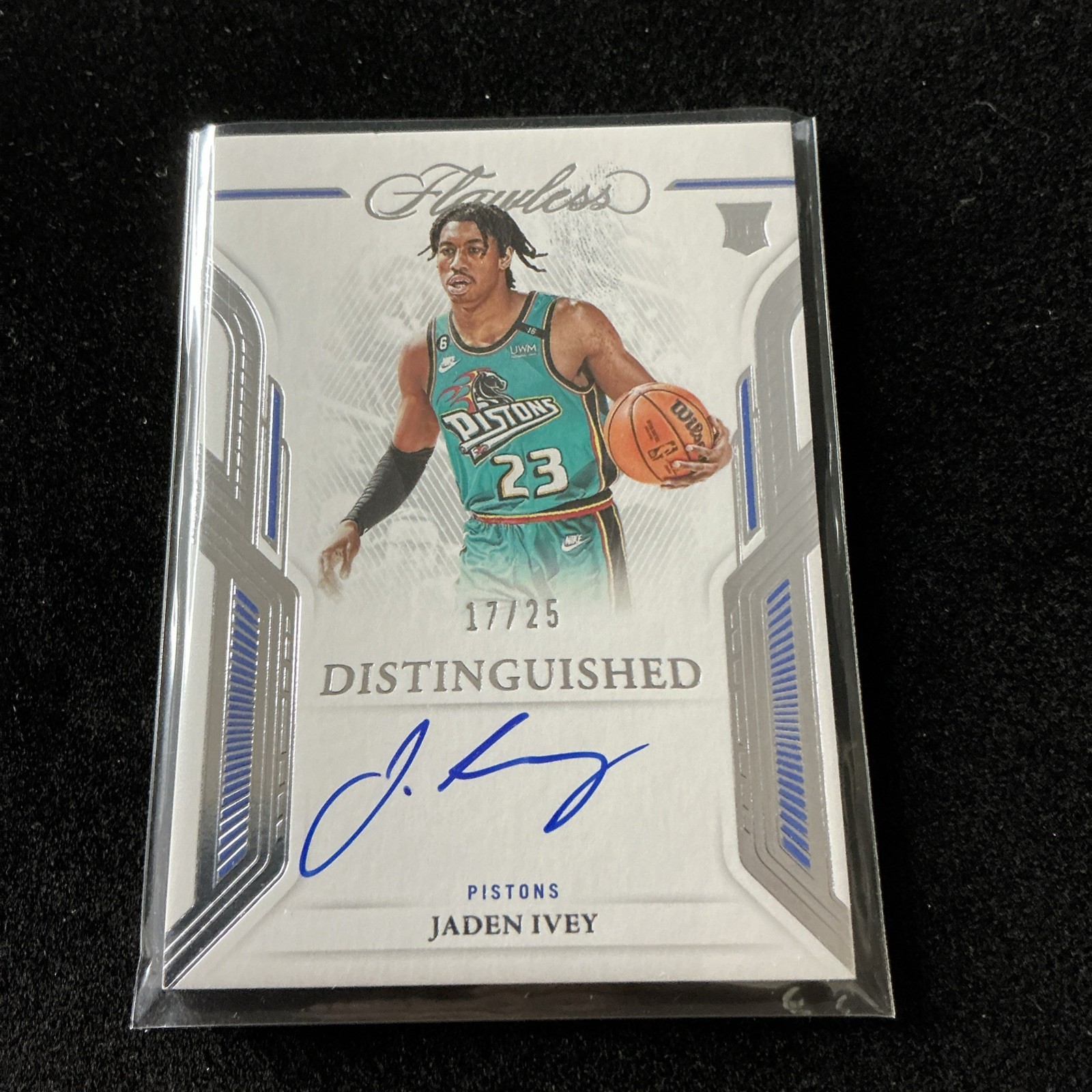 Jaden Ivey 2022-23 Panini Flawless #DA-JIV Rookie RC Distinguished Auto 17/25
