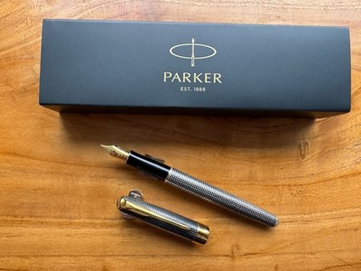 Parker Sonnet Cisele Sterling Silber GT Füllfederhalter - 1997