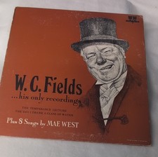 W.C. Fields Mae West His Only Recordings Proscenium Comedy Vinyl LP 12