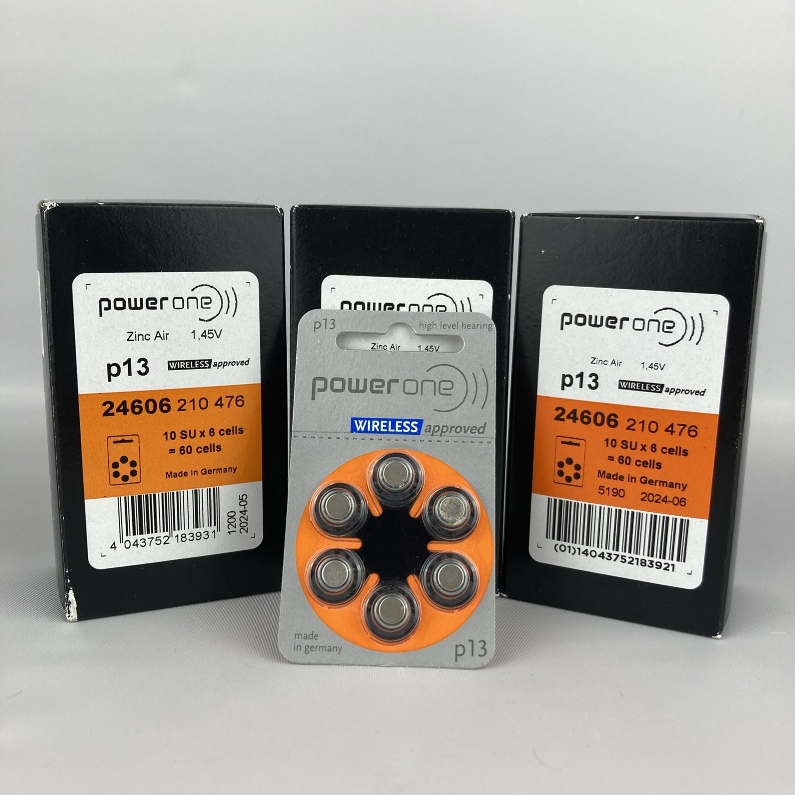 **186** Powerone P13 Wireless Hearing Aid Batteries Zinc Air