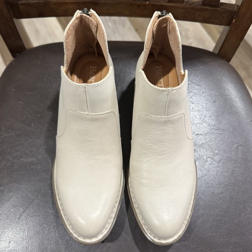 Born Kerri Ankle Bootie Cream Leather Size 6 Western NWOB! Rare! - Picture 2 of 13