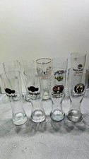 9x Weizenglas 0,5L Bierglas Konvolut Paulaner Franziskaner Hacker Schöfferhofer