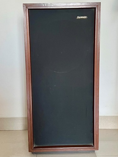 Beautiful, single, empty, vintage TANNOY Chatsworth cabinet for 12" Monitor Red