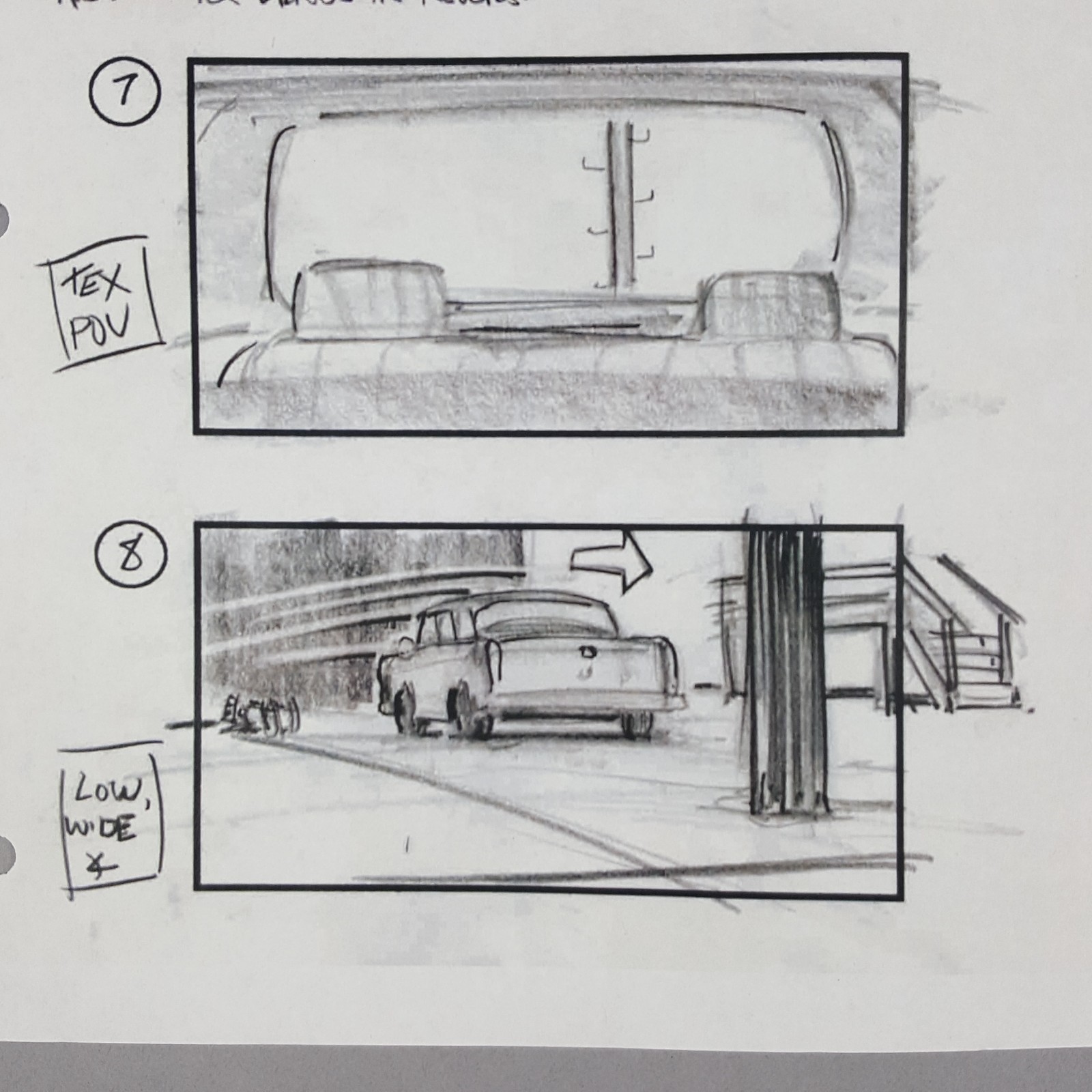 Image 6 of The Muppets (2011) - Production Used Storyboard, Tex Takes off in Car, COA