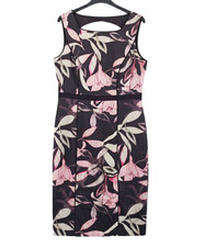 Kleid von Comma, schwarz/rosa, Etuikleid, är...