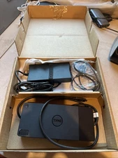 GENUINE Dell USB-C Docking Station WD19 With Dell 130W AC Power Adapter